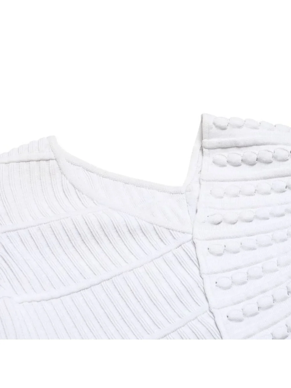 Chanel Ecru Fringe Dress Cotton White